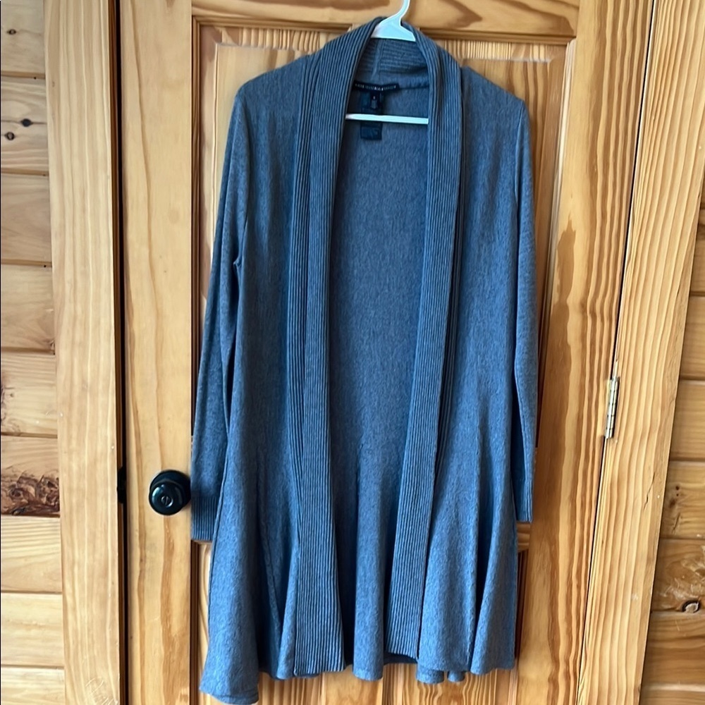 WHBM Gray Open Front Women's Sweater Size Small